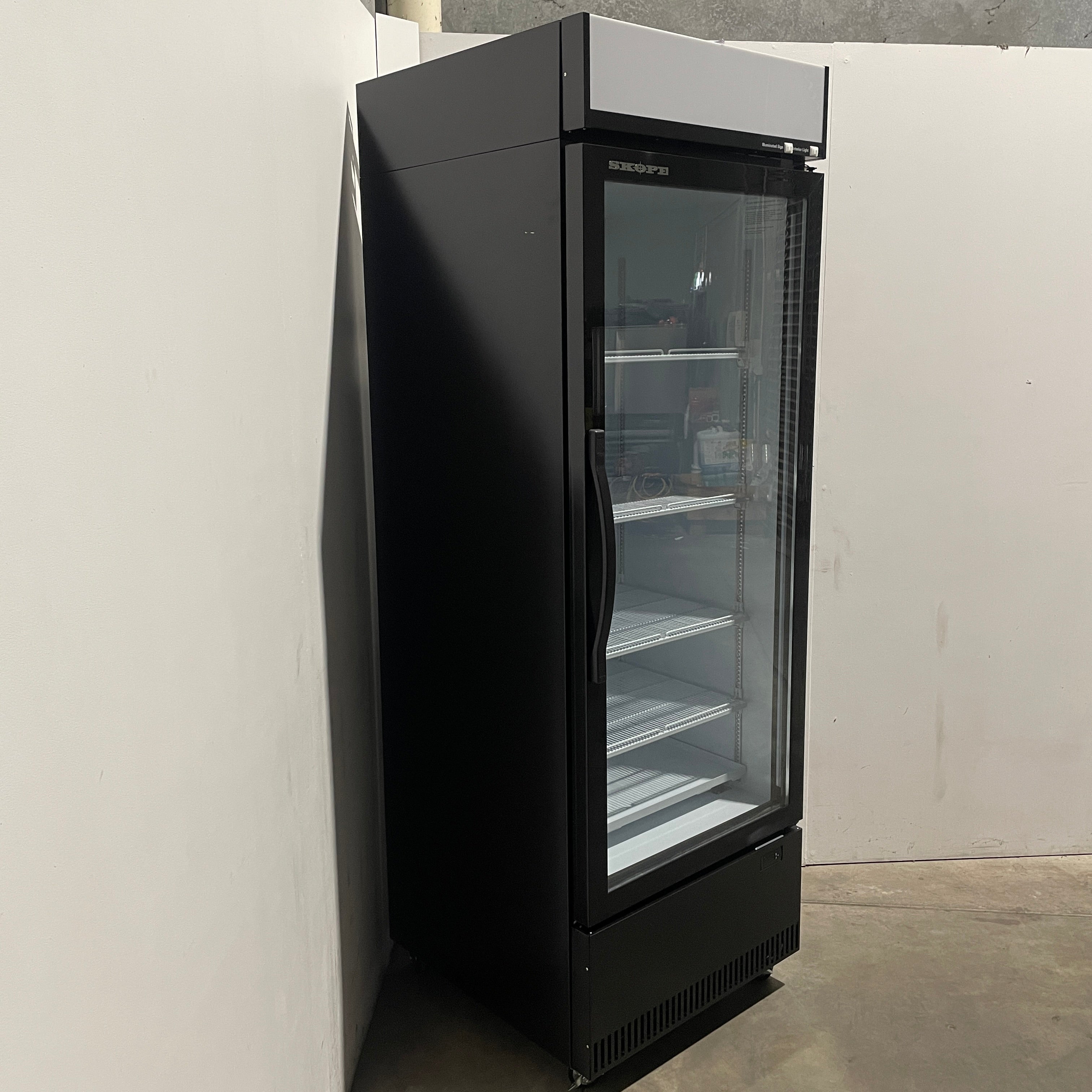 Skope BCE600N Single Glass Door Fridge