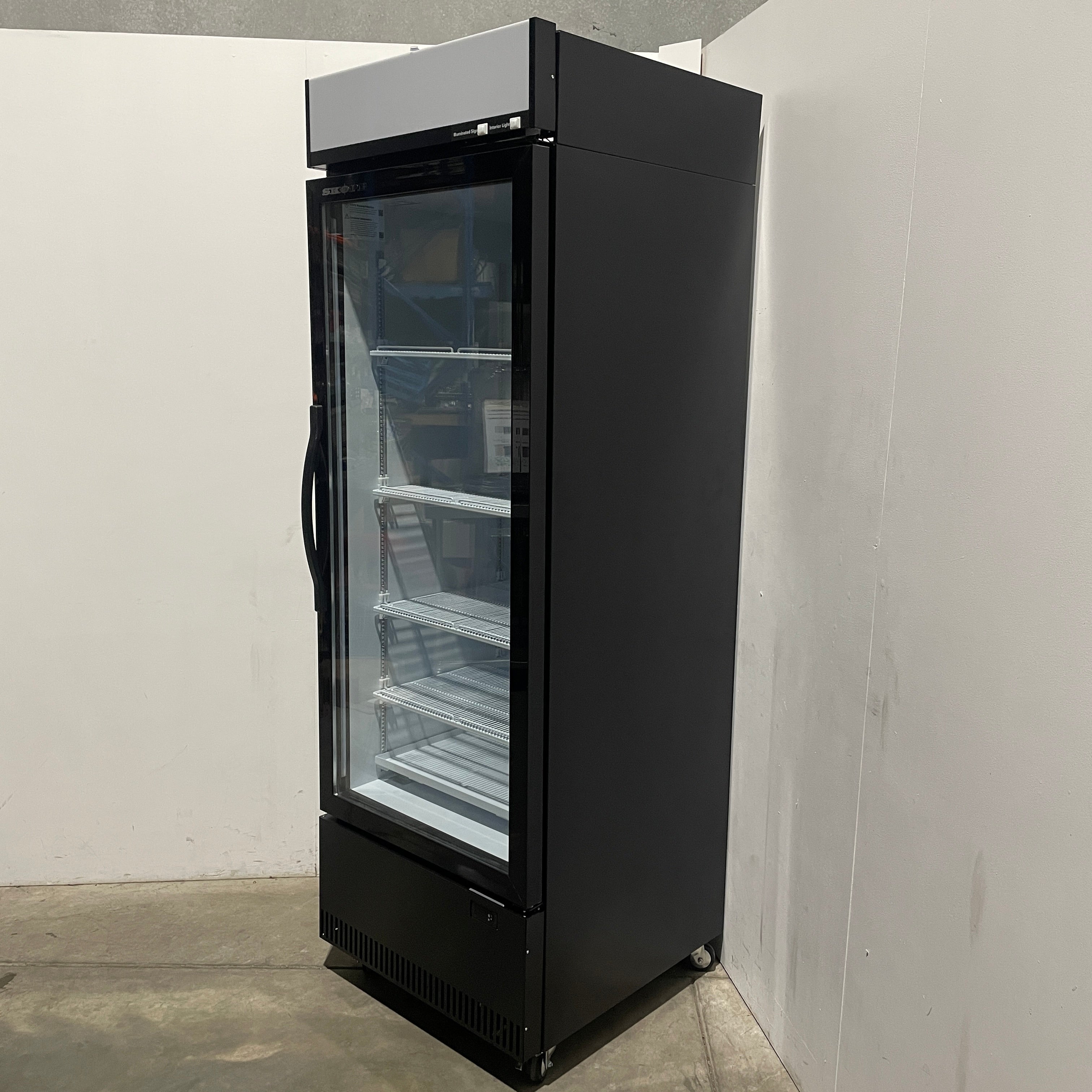 Skope BCE600N Single Glass Door Fridge
