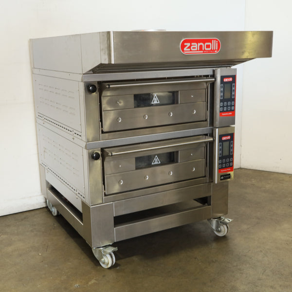 Zanolli T POLIS 2S/MC18 Pizza Oven w/ Stand + Canopy
