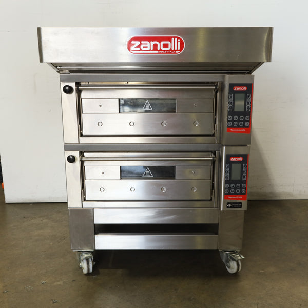 Zanolli T POLIS 2S/MC18 Pizza Oven w/ Stand + Canopy