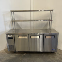 Atosa YPF9040 Under Bench Fridge with Overshelf
