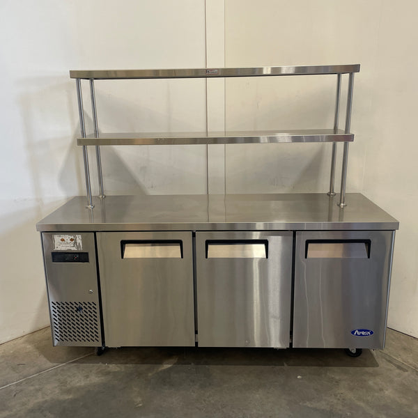 Atosa YPF9040 Under Bench Fridge with Overshelf