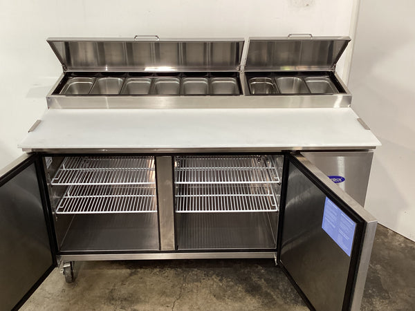 Atosa MPF8202 2 Door Pizza Prep Fridge