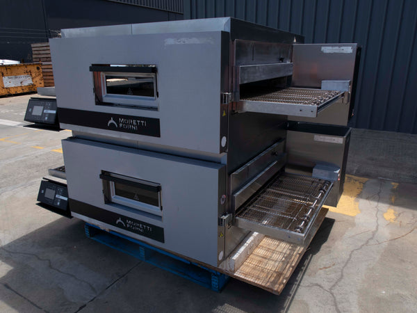 Moretti Forni TT98E Double Deck Conveyor Pizza Oven