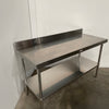 Simply Stainless SS02.6.1500 Stainless Steel Bench with Splashback