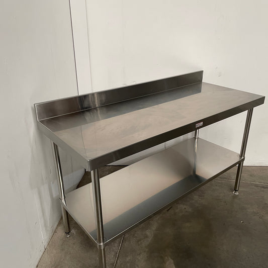 Simply Stainless SS02.6.1500 Stainless Steel Bench with Splashback