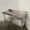 Simply Stainless SS02.6.1500 Stainless Steel Bench with Splashback