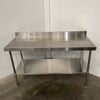 Simply Stainless SS02.6.1500 Stainless Steel Bench with Splashback