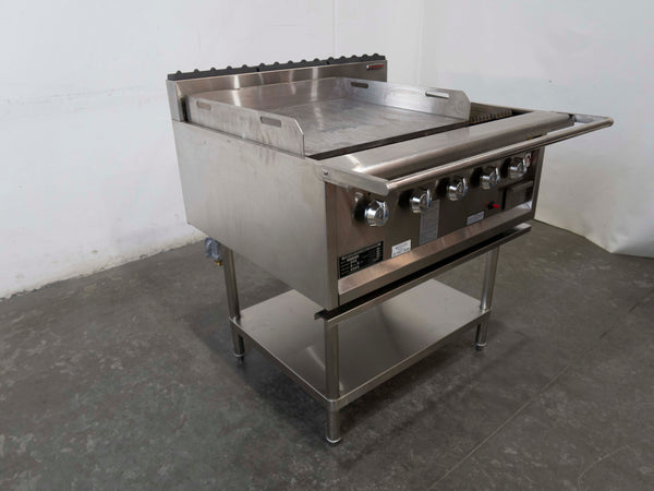 Oxford RCGD05-6H 5 Burner BBQ Chargrill with 600mm Hot Plate