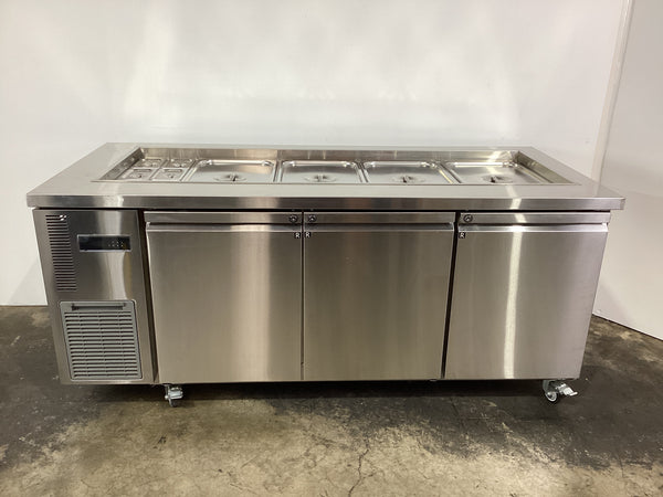 Austune CUS18-3 3 Door Salad Table Fridge