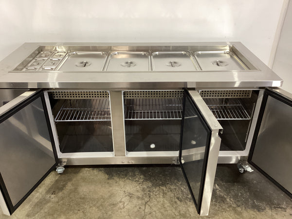 Austune CUS18-3 3 Door Salad Table Fridge