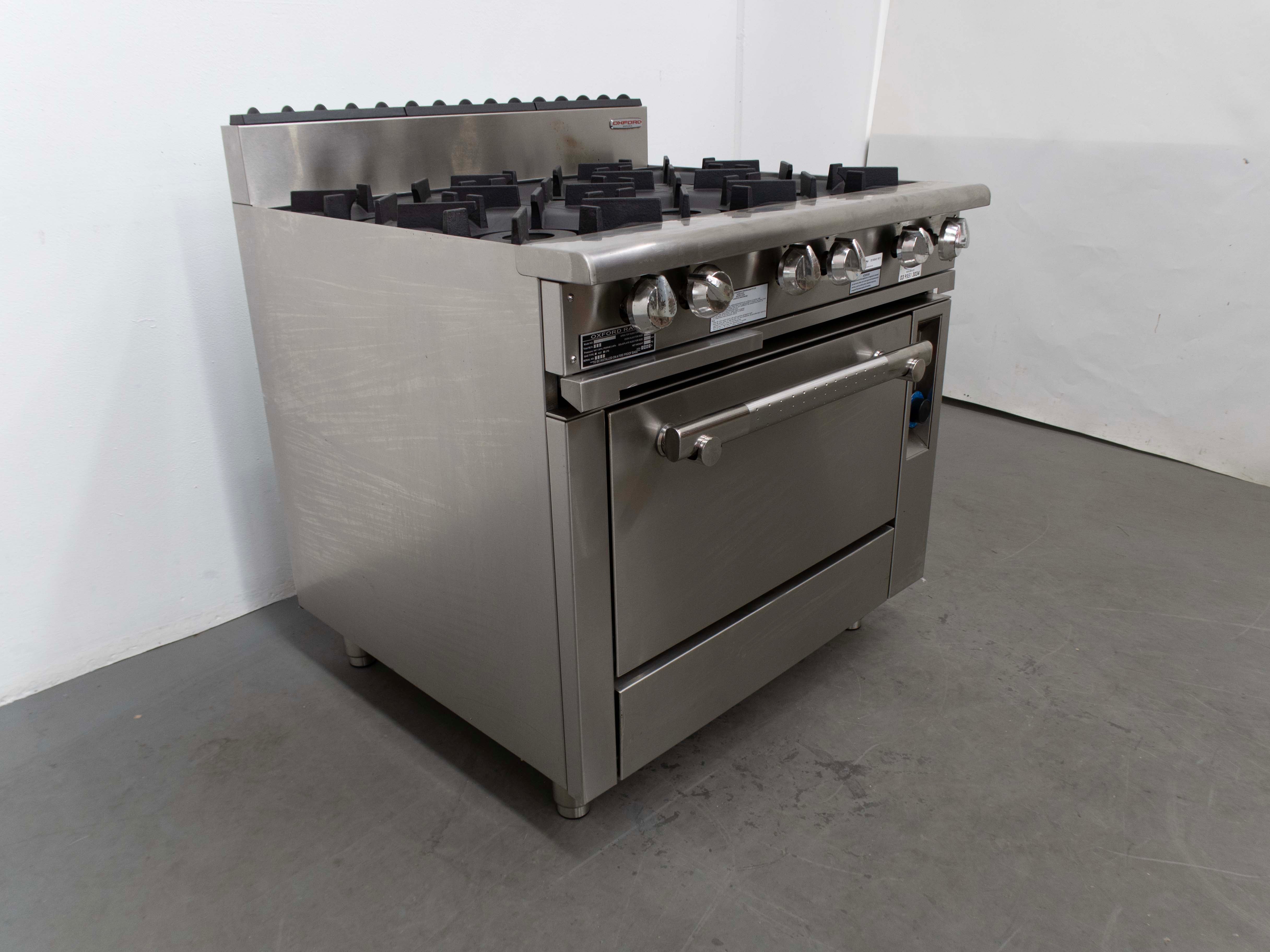 Oxford 6BBT-OV 6 Burner Range Oven