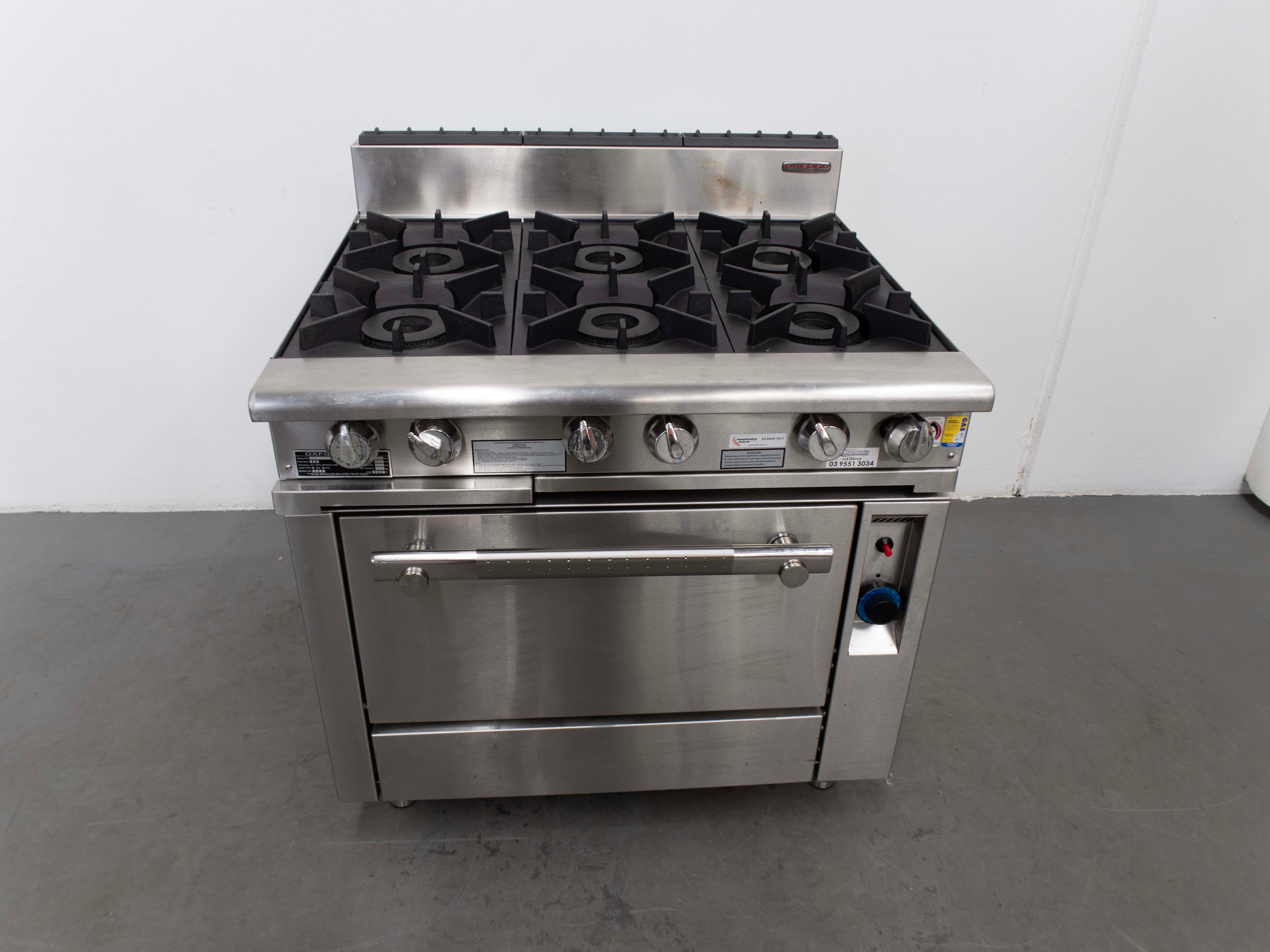 Oxford 6BBT-OV 6 Burner Range Oven