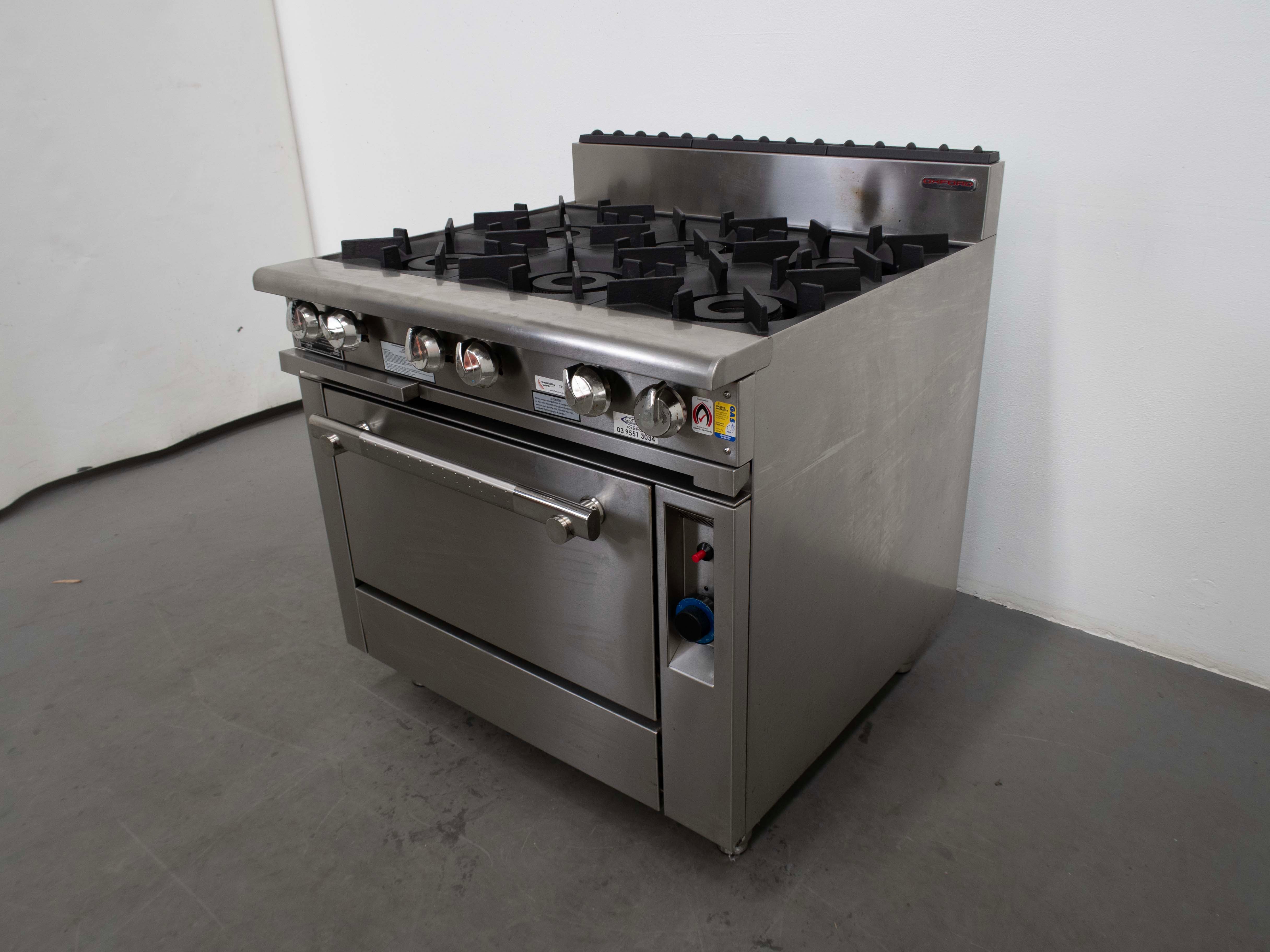 Oxford 6BBT-OV 6 Burner Range Oven