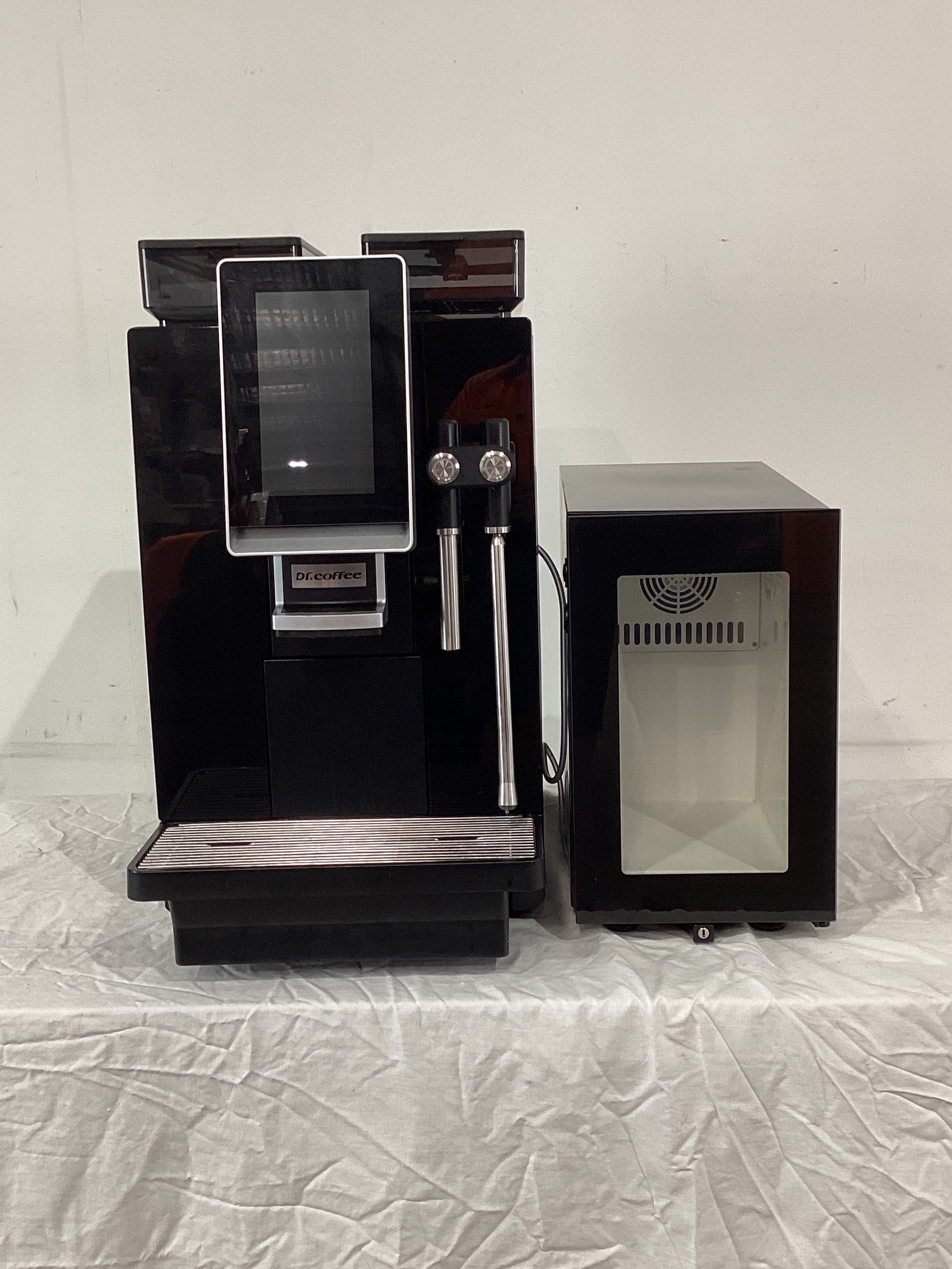 Dr Coffee Minibar S2 Automatic Coffee Machine + Slimline Milk Fridge