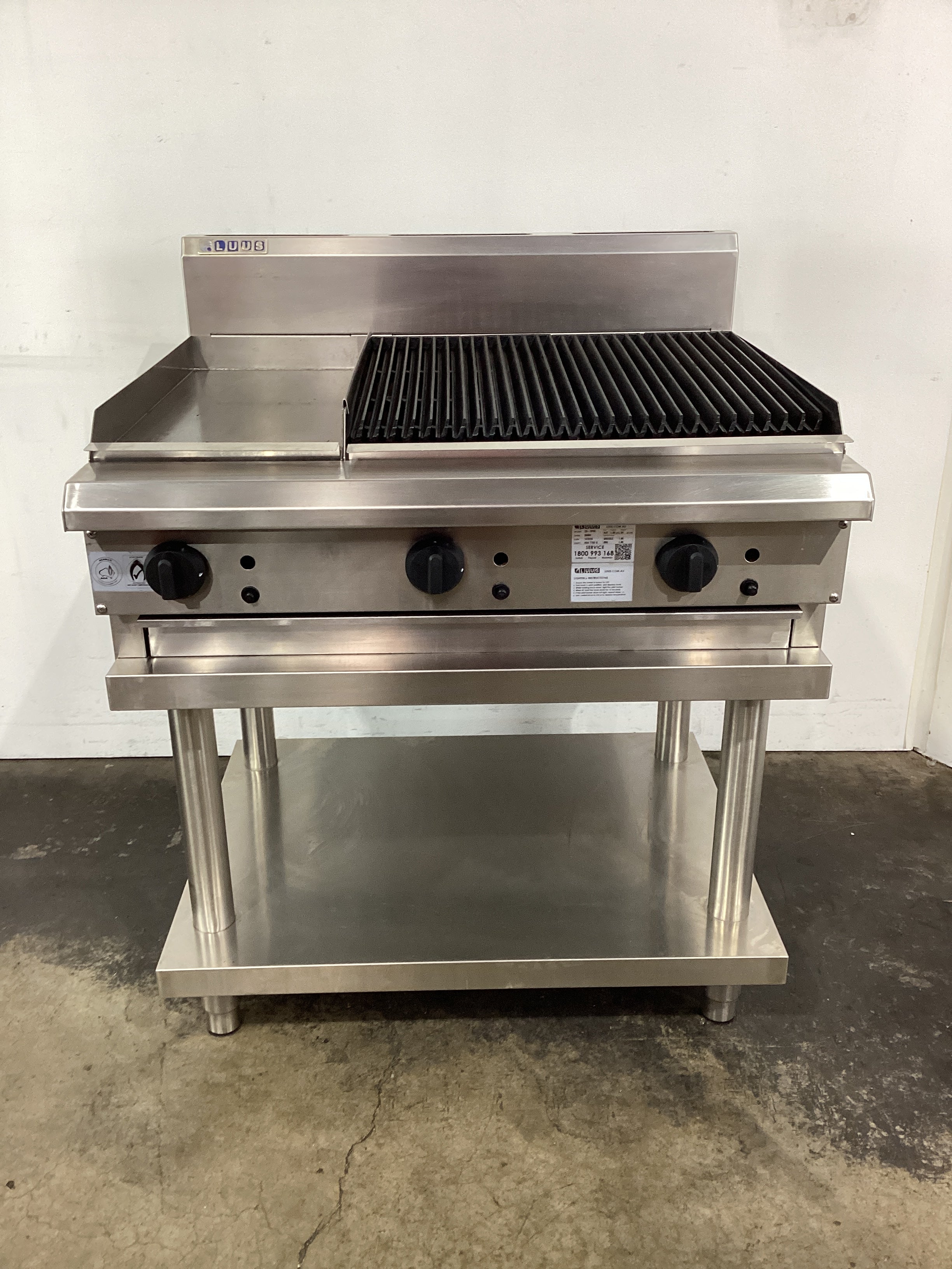 Luus CS-3P6C Griddle/Char Grill Combo