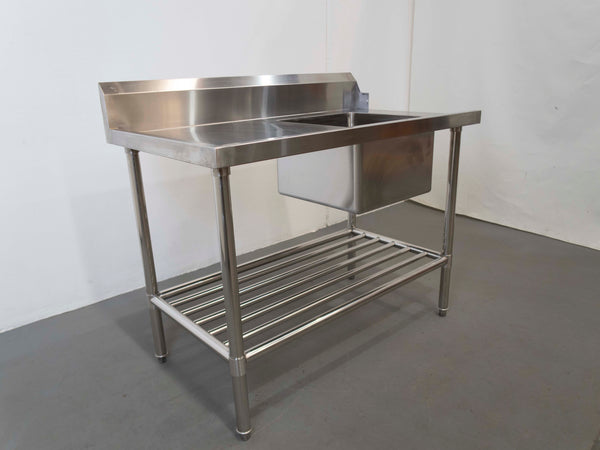 Stainless Steel Inlet Bench with Sink