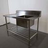 Stainless Steel Inlet Bench with Sink