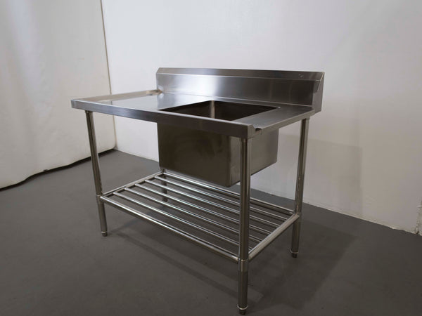 Stainless Steel Inlet Bench with Sink
