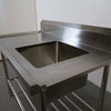 Stainless Steel Inlet Bench with Sink