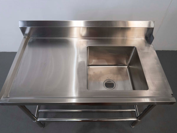 Stainless Steel Inlet Bench with Sink