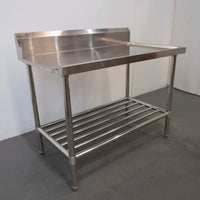 Stainless Steel Outlet Bench with Splashback