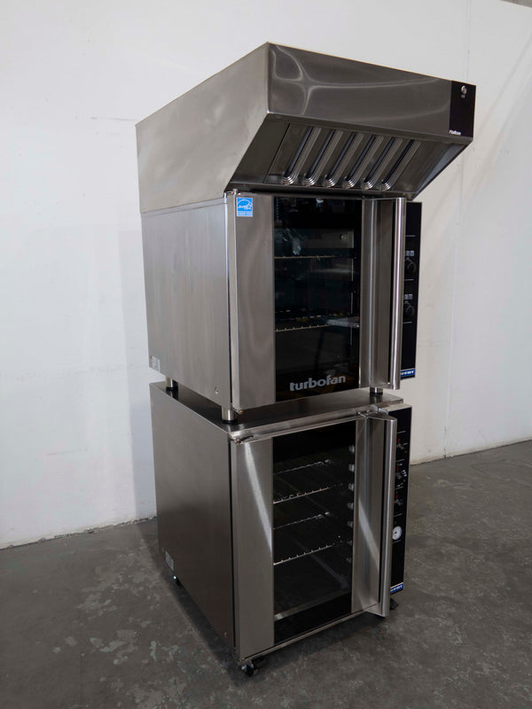 Turbofan E32D4/VH32/P8M Convection Oven with Ventless Condensing Hood + Electric Prover