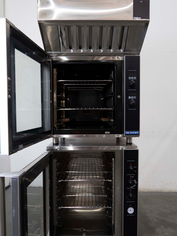 Turbofan E32D4/VH32/P8M Convection Oven with Ventless Condensing Hood + Electric Prover