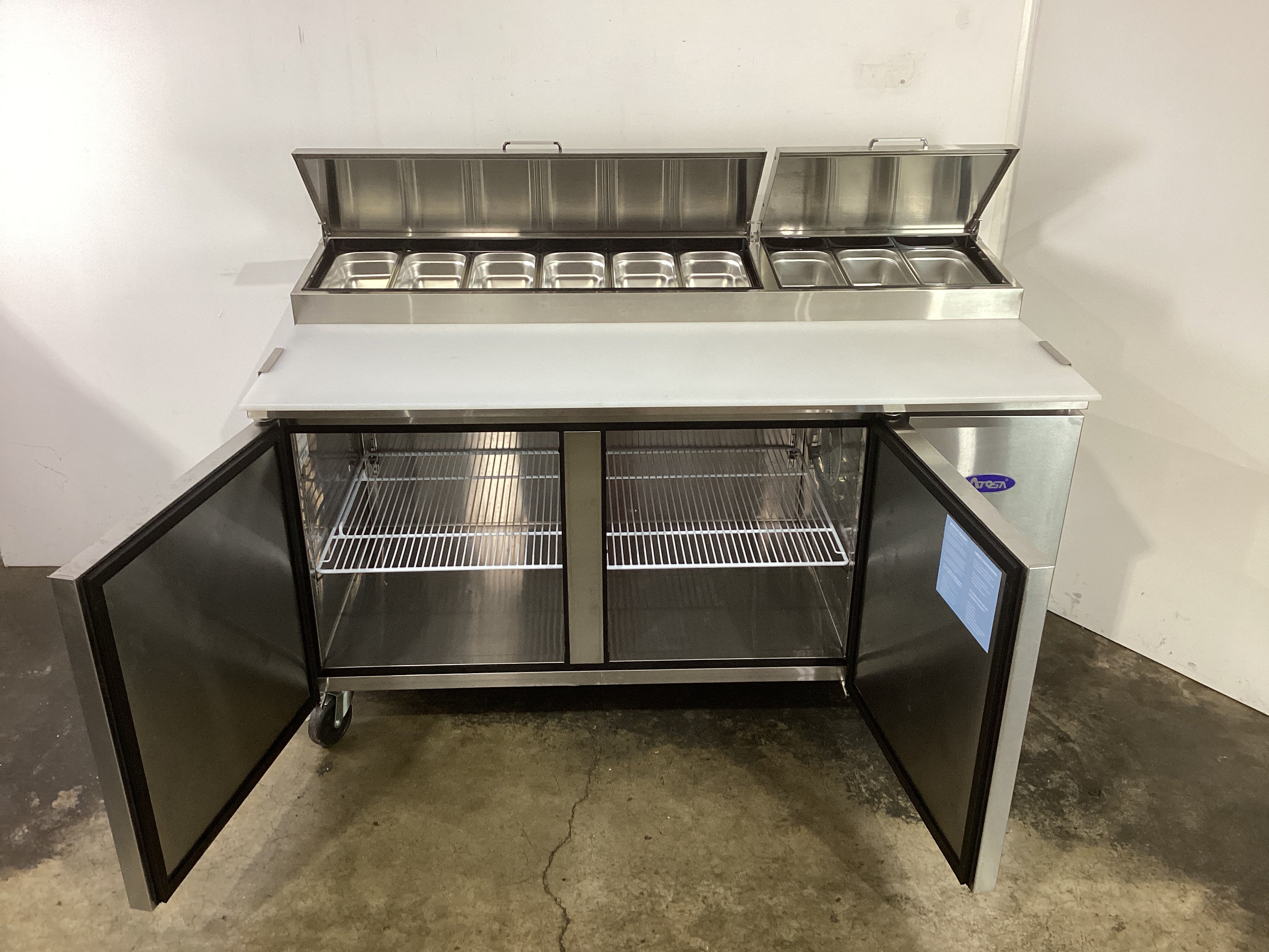 Atosa MPF8202 2 Door Pizza Prep Fridge