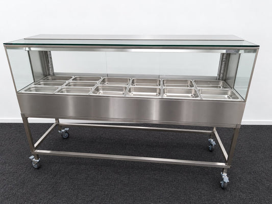 Woodson W.HFSQ26C Hot Food Display + Trolley