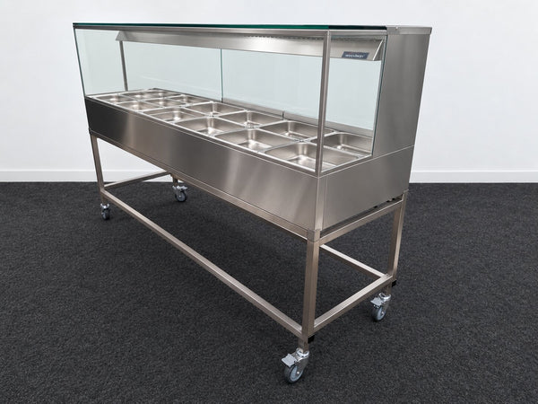 Woodson W.HFSQ26C Hot Food Display + Trolley