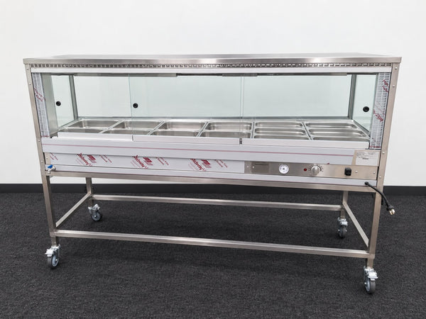 Woodson W.HFSQ26C Hot Food Display + Trolley