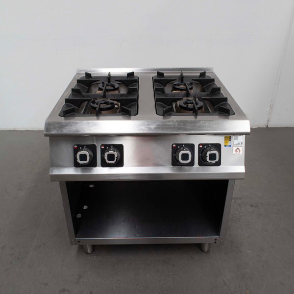 Olis D74/10 CG 4 Burner Gas Range - Open Cabinet
