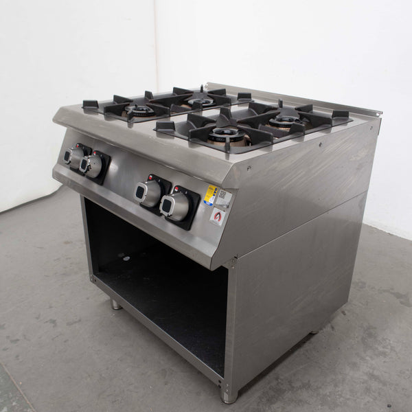 Olis D74/10 CG 4 Burner Gas Range - Open Cabinet