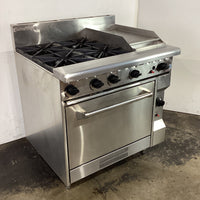 CaterWare GBO4-30HP Gas Cooktop & Oven