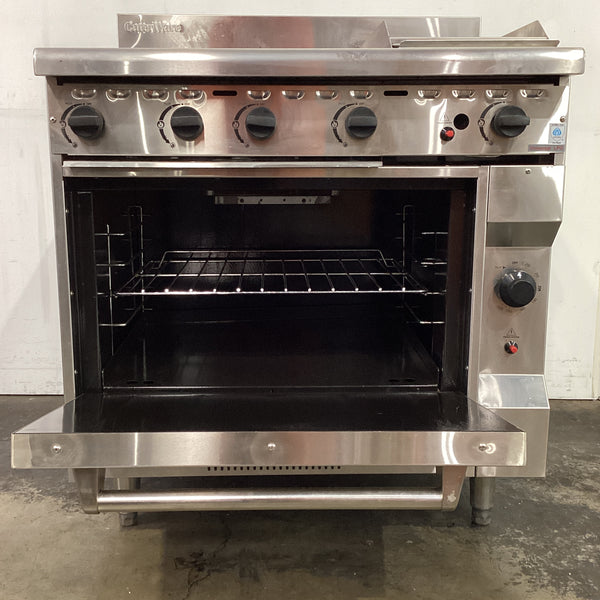 CaterWare GBO4-30HP Gas Cooktop & Oven