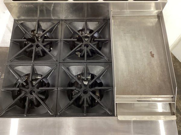 CaterWare GBO4-30HP Gas Cooktop & Oven