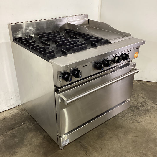 B&S KOV-SB4-GRP3 4 Burner Range Oven
