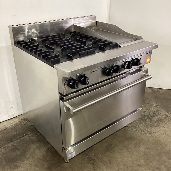B&S KOV-SB4-GRP3 4 Burner Range Oven