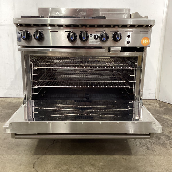 B&S KOV-SB4-GRP3 4 Burner Range Oven