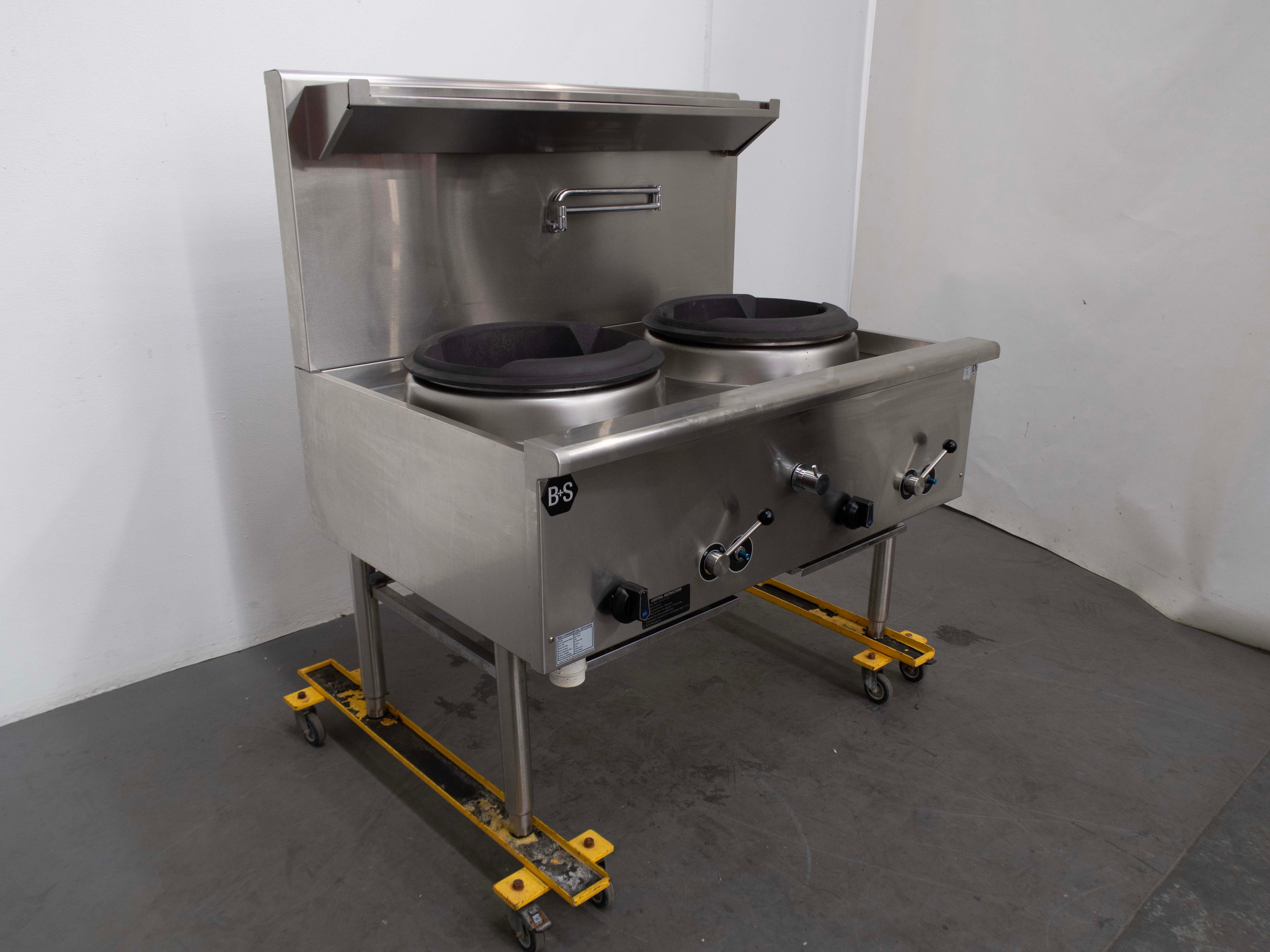 B&S UFWWD-2 2 Hole Wok Table