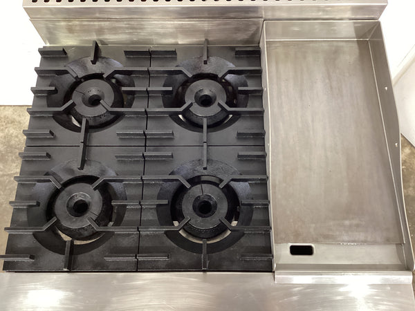 B&S KOV-SB4-GRP3 4 Burner Range Oven