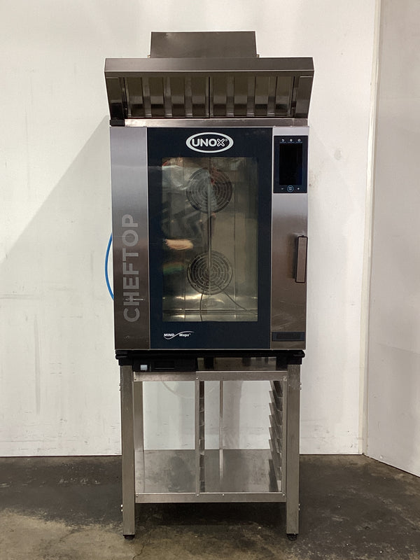 Unox XEVC-1011-EPRM Combi Oven with Exhaust Hood + Stand
