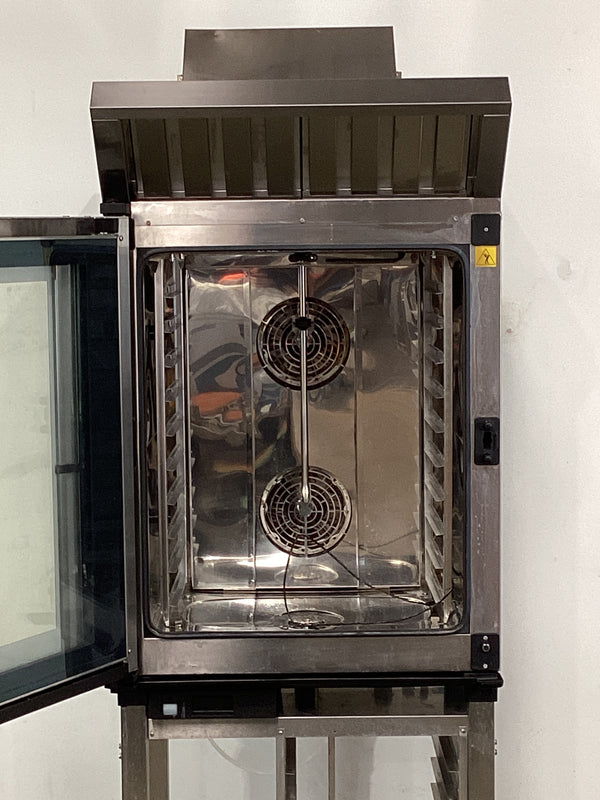 Unox XEVC-1011-EPRM Combi Oven with Exhaust Hood + Stand
