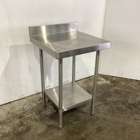 Vogue Stainless Steel Bench with Splashback