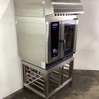 Rational LM100BE Combi Oven with Stand + Exhaust Hood Canopy