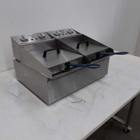 Roband FR25 Contertop Split Pan Fryer