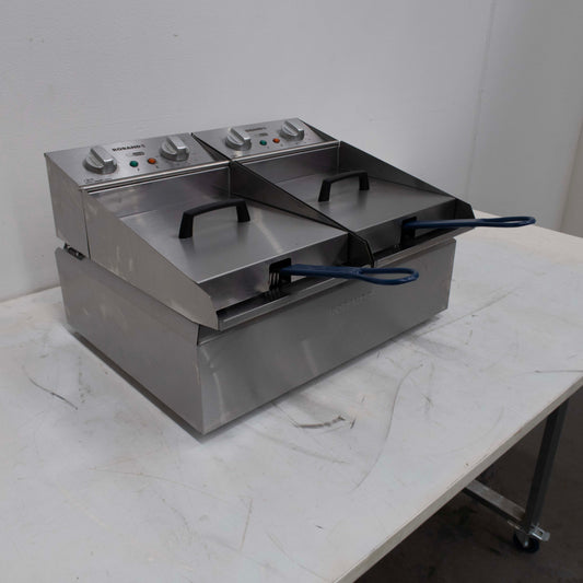 Roband FR25 Contertop Split Pan Fryer