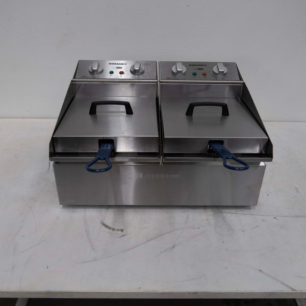 Roband FR25 Contertop Split Pan Fryer
