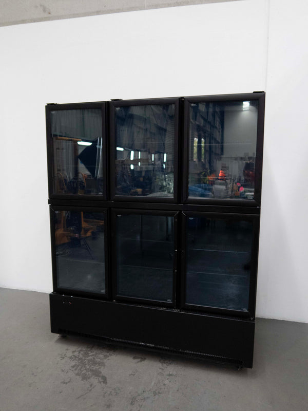 Skope RCB1350 6 x 1/2 Glass Door Upright Fridge